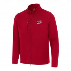 Carolina Hurricanes Antigua Red Objection Double-Peached Full-Zip Jacket