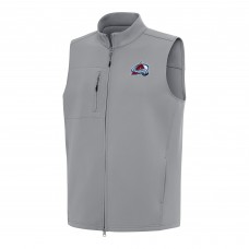 Colorado Avalanche Antigua Gray Demand Full-Zip Vest
