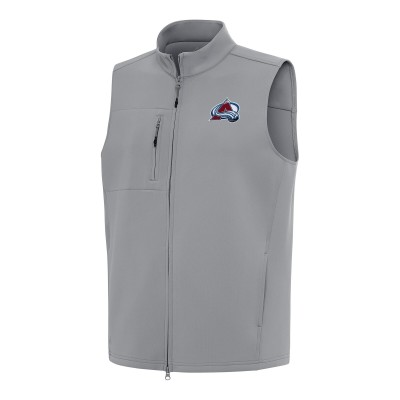 Colorado Avalanche Antigua Gray Demand Full-Zip Vest