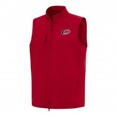 Carolina Hurricanes Antigua Red Demand Full-Zip Vest
