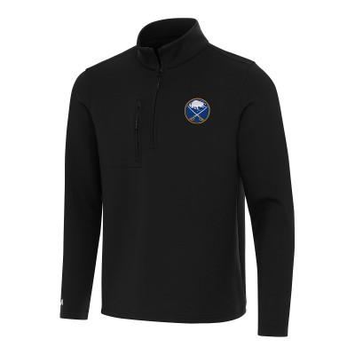 Кофта на короткой молнии Buffalo Sabres Antigua Black Insider