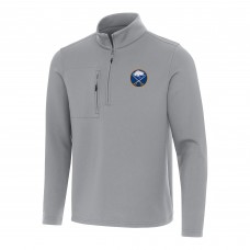 Buffalo Sabres Antigua Gray Insider Quarter-Zip Top