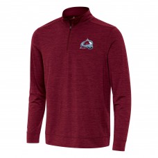 Кофта на короткой молнии Colorado Avalanche Antigua Burgundy Bright