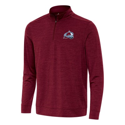 Кофта на короткой молнии Colorado Avalanche Antigua Burgundy Bright