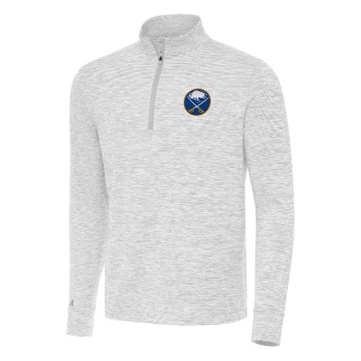 Кофта на короткой молнии Buffalo Sabres Antigua Gray Cause