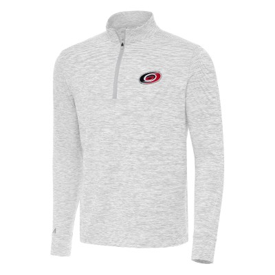 Кофта на короткой молнии Carolina Hurricanes Antigua Gray Cause