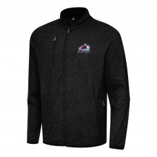 Кофта на молнии Colorado Avalanche Antigua Heather Black Hold-Up Tri-Blend Кофта на молнии Colorado Avalanche Antigua Heather Black Hold-Up Tri-Blend