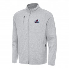 Кофта на молнии Colorado Avalanche Antigua Heather Gray Hold-Up Tri-Blend Кофта на молнии Colorado Avalanche Antigua Heather Gray Hold-Up Tri-Blend