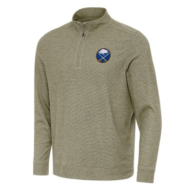 Кофта на короткой молнии Buffalo Sabres Antigua Olive Subtle