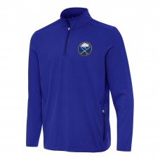 Buffalo Sabres Antigua Royal Perilous Quarter-Zip Sweatshirt