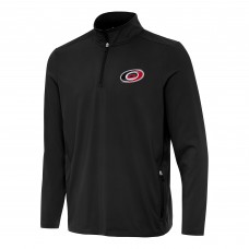 Кофта на короткой молнии Carolina Hurricanes Antigua Black Perilous