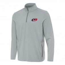 Кофта на короткой молнии Carolina Hurricanes Antigua Gray Perilous