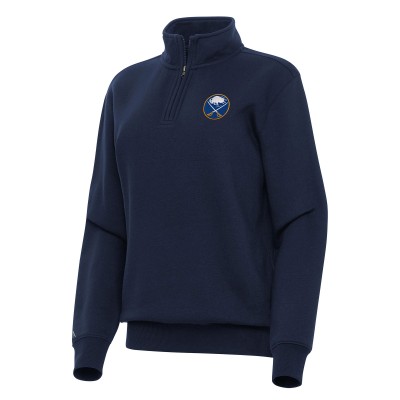 WoBuffalo Sabres Antigua Navy Victory Quarter-Zip Sweatshirt