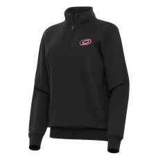 Женская Carolina Hurricanes Antigua Black Victory Quarter-Zip Sweatshirt Женская Carolina Hurricanes Antigua Black Victory Quarter-Zip Sweatshirt