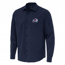 Рубашка Colorado Avalanche Antigua Navy Exposure Woven