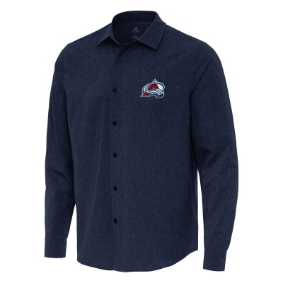 Рубашка Colorado Avalanche Antigua Navy Exposure Woven