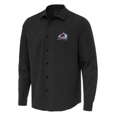 Рубашка Colorado Avalanche Antigua Black Exposure Woven