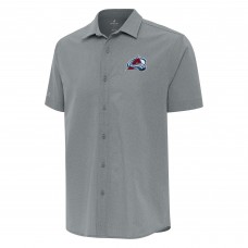 Рубашка с коротким рукавом Colorado Avalanche Antigua Gray Activate Woven