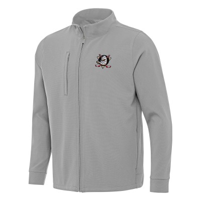 Кофта на молнии Anaheim Ducks Antigua Gray Regard
