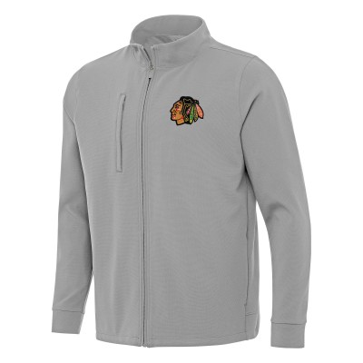 Кофта на молнии Chicago Blackhawks Antigua Regard - Gray