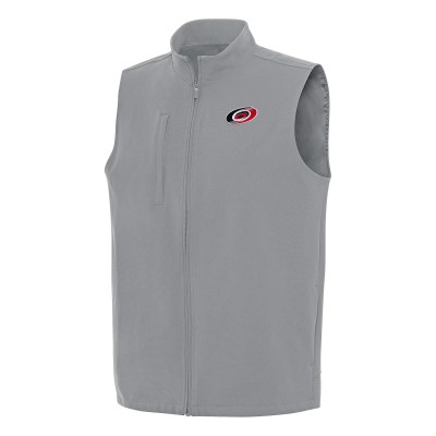 Carolina Hurricanes Antigua Gray Regard Full-Zip Vest