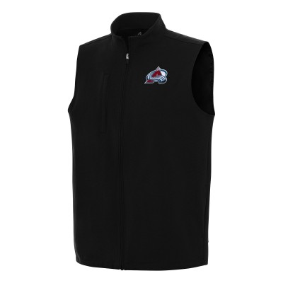 Colorado Avalanche Antigua Black Regard Full-Zip Vest