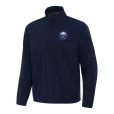 Buffalo Sabres Antigua Navy Brisk Quarter-Zip Windbreaker
