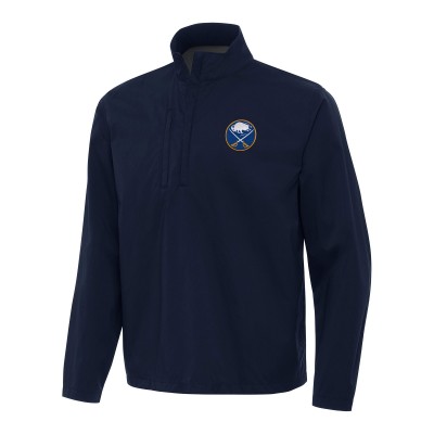 Ветровка на короткой молнии Buffalo Sabres Antigua Navy Brisk
