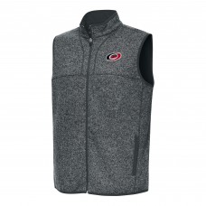 Carolina Hurricanes Antigua Heather Gray Fortune Full-Zip Vest