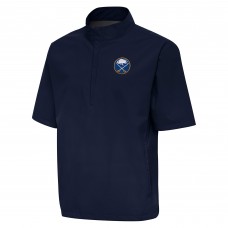 Buffalo Sabres Antigua Navy Brisk Quarter-Zip Windbreaker