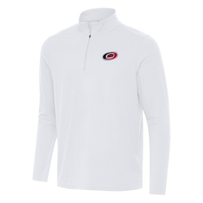 Кофта на короткой молнии Carolina Hurricanes Antigua White Intent