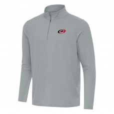 Кофта на короткой молнии Carolina Hurricanes Antigua Gray Intent
