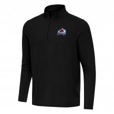Кофта на короткой молнии Colorado Avalanche Antigua Black Intent