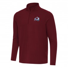 Кофта на короткой молнии Colorado Avalanche Antigua Burgundy Intent