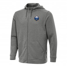 Толстовка на молнии Buffalo Sabres Antigua Heather Black Effortless