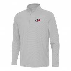 Кофта на короткой молнии Carolina Hurricanes Antigua Gray Twine