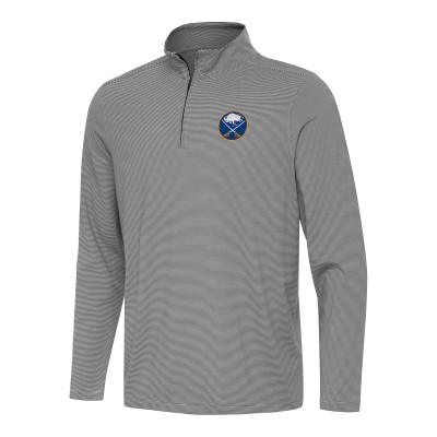 Buffalo Sabres Antigua Black Twine Quarter-Zip Top