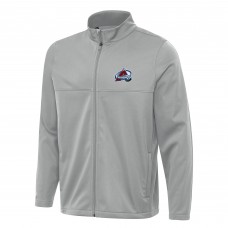 Кофта на молнии Colorado Avalanche Antigua Gray Links 2 Golf