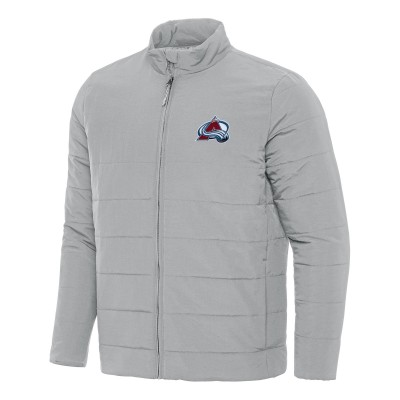 Colorado Avalanche Antigua Gray Swelter Full-Zip Puffer Jacket