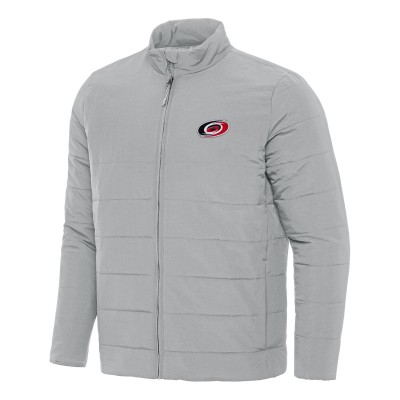 Куртка Carolina Hurricanes Antigua Gray Swelter Puffer