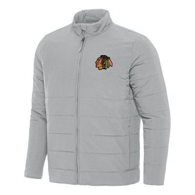 Куртка Chicago Blackhawks Antigua Swelter Puffer - Gray