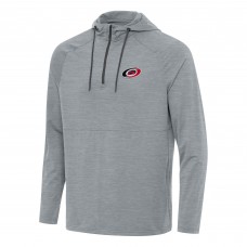 Толстовка на короткой молнии Carolina Hurricanes Antigua Heather Gray Spikes Толстовка на короткой молнии Carolina Hurricanes Antigua Heather Gray Spikes
