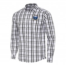 Рубашка Buffalo Sabres Antigua Black/Gray Tending 2 Button-Down