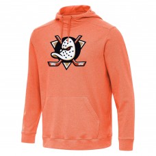 Толстовка Anaheim Ducks Antigua Heather Orange Cloud