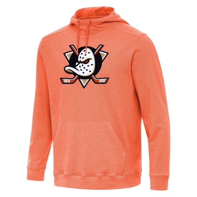 Толстовка Anaheim Ducks Antigua Heather Orange Cloud