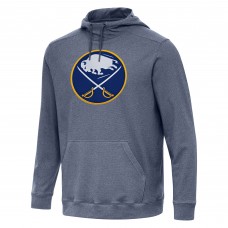 Buffalo Sabres Antigua Heather Navy Cloud Pullover Hoodie