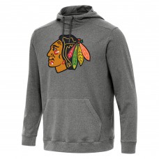 Толстовка Chicago Blackhawks Antigua Cloud - Heather Black