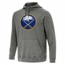 Buffalo Sabres Antigua Heather Black Cloud Pullover Hoodie