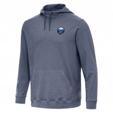 Buffalo Sabres Antigua Heather Navy Cloud Pullover Hoodie