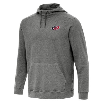 Carolina Hurricanes Antigua Heather Black Cloud Pullover Hoodie